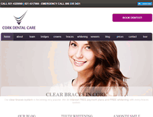 Tablet Screenshot of corkdentalcare.com